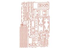 线切割双龙船,线切割图纸免费下载