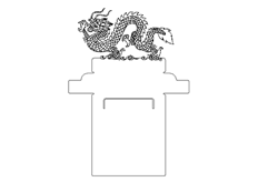 线切3D-龙名片夹,线切割图纸免费下载