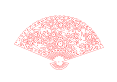 线切割2D-梅花扇子,线切割图纸免费下载