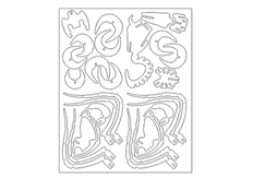 线切割3D-昆虫3,线切割图纸免费下载